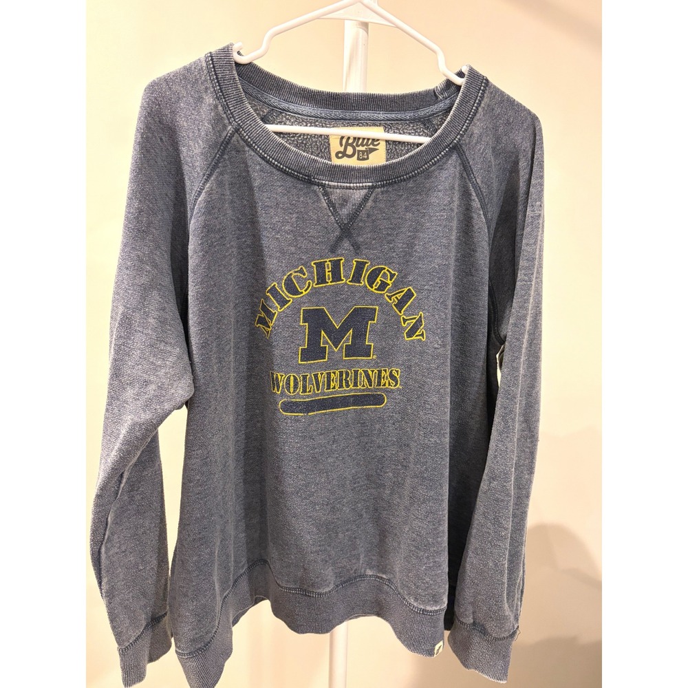 Vintage University of Michigan Wolverines Acid Wash Crewneck Sweatshirt XXL